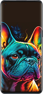 Силиконовый чехол Яркий бульдог для Oppo Find X5 Pro - 5547u-2603 изображение 