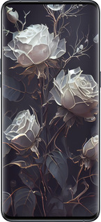 Силиконовый чехол Розы 2 для Oppo Find X5 Pro - 5550u-2603 изображение 