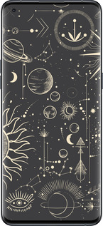 Силиконовый чехол Фаза луны для Oppo Find X5 Pro - 5605u-2603 изображение 