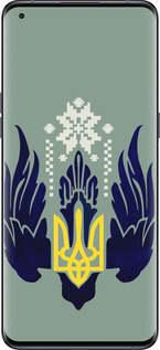 Силіконовий чехол Тризуб із крилами для Oppo Find X5 Pro - 5640u-2603 изображение 