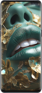 Силіконовий чехол Губи 2 для Oppo Find X5 Pro - 5667u-2603 изображение 