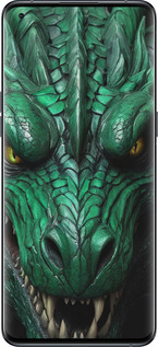 Силиконовый чехол Зелёный дракон v2 для Oppo Find X5 Pro - 5817u-2603 изображение 