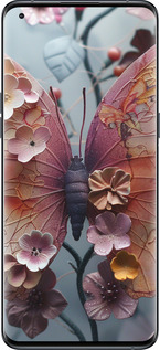 Силиконовый чехол Fairy Butterfly для Oppo Find X5 Pro - 6048u-2603 изображение 