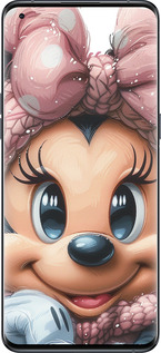 Силиконовый чехол Минни Маус с бантиком для Oppo Find X5 Pro - 6055u-2603 изображение 