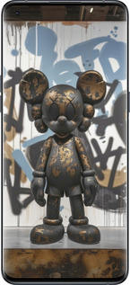 Силиконовый чехол Bronze kaws v2 для Oppo Find X5 Pro - 6098u-2603 изображение 