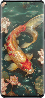 Силиконовый чехол Мелодия Лотоса для Oppo Find X5 Pro - 6106u-2603 изображение 