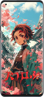 Силиконовый чехол Tanjiro Kamado для Oppo Find X5 Pro - 6132u-2603 изображение 