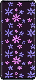 Силиконовый чехол с  цветами для Oppo Find X5 Pro - 6258u-2603 изображение 