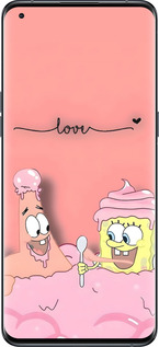 Силиконовый чехол Спанч Боб для Oppo Find X5 Pro - 6282u-2603 изображение 