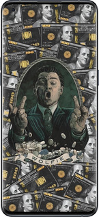 Силиконовый чехол Волк с валл стрит для Oppo Find X5 Pro - 6287u-2603 изображение 