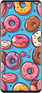 Силиконовый чехол Пончики для Oppo Find X5 Pro - 6318u-2603 изображение 