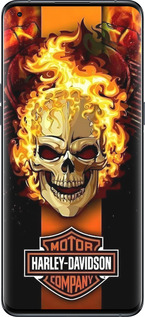 Силиконовый чехол Харлей девидсон для Oppo Find X5 Pro - 6370u-2603 изображение 