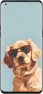 Силиконовый чехол Пес в очках для Oppo Find X5 Pro - 6381u-2603 изображение 