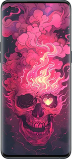 Силиконовый чехол Череп арт для Oppo Find X5 Pro - 6385u-2603 изображение 