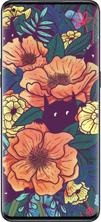 Силиконовый чехол С изображением полевых цветов для Oppo Find X5 Pro - 6419u-2603 изображение 