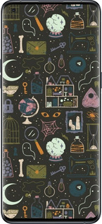 Силиконовый чехол Колдовской принт для Oppo Find X5 Pro - 6425u-2603 изображение 