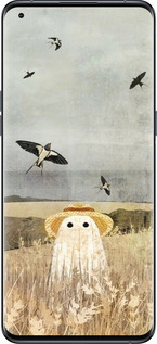 Силиконовый чехол Призрак в поле для Oppo Find X5 Pro - 6427u-2603 изображение 