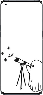 Силиконовый чехол Привидение астроном для Oppo Find X5 Pro - 6444u-2603 изображение 