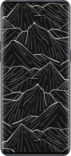 Силиконовый чехол С изображением Темных гор для Oppo Find X5 Pro - 6489u-2603 изображение 