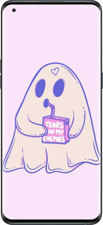 Силиконовый чехол Милый призрак для Oppo Find X5 Pro - 6507u-2603 изображение 