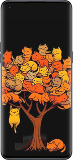 Силіконовий чехол Дерево та котики для Oppo Find X5 Pro - 6516u-2603 изображение 