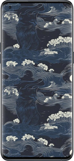 Силиконовый чехол Морская тематика в стиле арт-деко для Oppo Find X5 Pro - 6520u-2603 изображение 