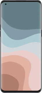 Силиконовый чехол С синими и розовыми волнами в стиле ретро для Oppo Find X5 Pro - 6532u-2603 изображение 