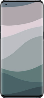 Силиконовый чехол С фиолетовым и бирюзовым ретро-стилем и волнами для Oppo Find X5 Pro - 6533u-2603 изображение 