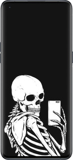 Силіконовий чехол Скелет робить Selfie для Oppo Find X5 Pro - 6535u-2603 изображение 