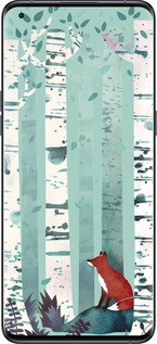 Силиконовый чехол Лис в зелёном лесу для Oppo Find X5 Pro - 6547u-2603 изображение 