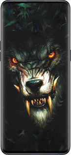 Силиконовый чехол Дьявольский волк для Oppo Find X5 Pro - 833u-2603 изображение 