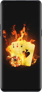 Силиконовый чехол Горящие карты для Oppo Find X5 Pro - 839u-2603 изображение 