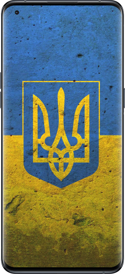 Силиконовый чехол Флаг и герб Украины 2 для Oppo Find X5 Pro - 378u-2603 изображение 