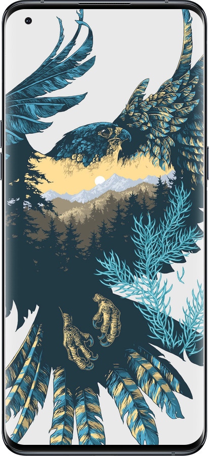 Силіконовий чехол Арт-орел на фоні природи для Oppo Find X5 Pro - 3983u-2603 изображение 