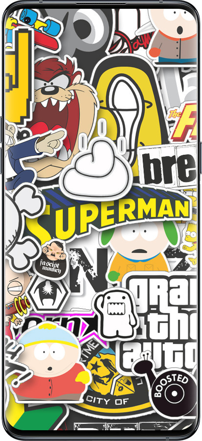 Силиконовый чехол Popular logos для Oppo Find X5 Pro - 4023u-2603 изображение 