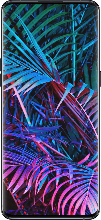 Силиконовый чехол Папоротник под ультрафиолетом для Oppo Find X5 Pro - 4069u-2603 изображение 