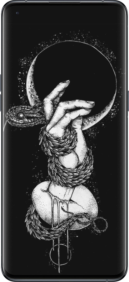 Силиконовый чехол Змея в руке для Oppo Find X5 Pro - 4149u-2603 изображение 