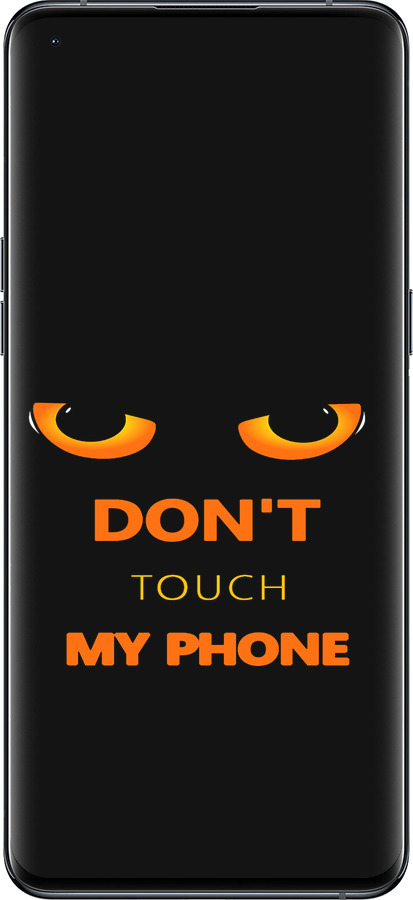 Силиконовый чехол Don't touch the phone для Oppo Find X5 Pro - 4261u-2603 изображение 