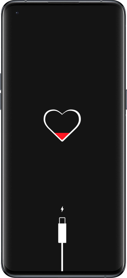 Силиконовый чехол Подзарядка сердца для Oppo Find X5 Pro - 4274u-2603 изображение 