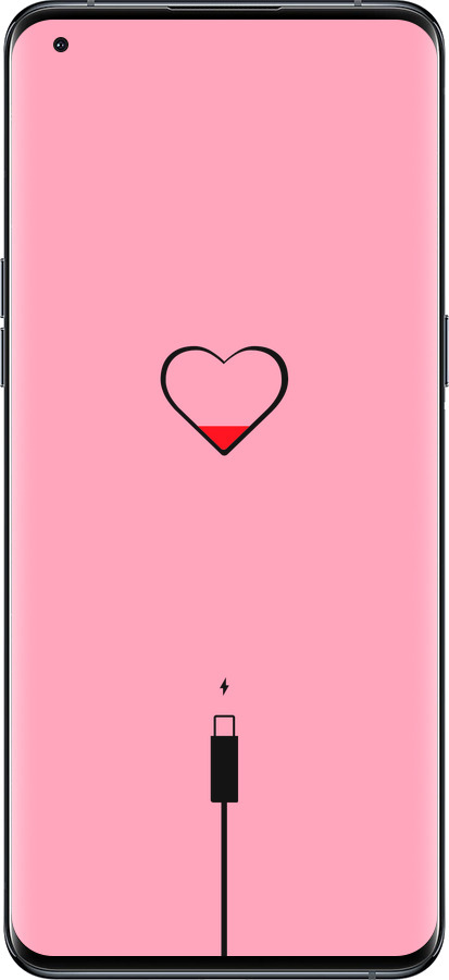 Силиконовый чехол Подзарядка сердца1 для Oppo Find X5 Pro - 4275u-2603 изображение 