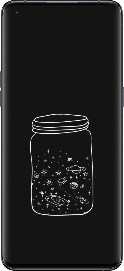 Силиконовый чехол Космос в банке для Oppo Find X5 Pro - 4297u-2603 изображение 