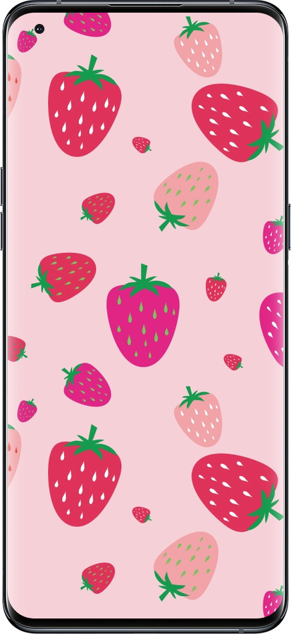 Силиконовый чехол Клубнички для Oppo Find X5 Pro - 4332u-2603 изображение 