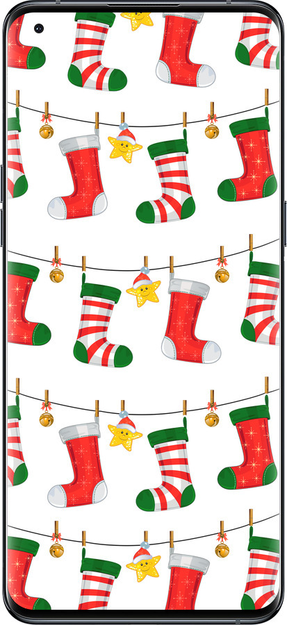 Силиконовый чехол Новогодний 9 для Oppo Find X5 Pro - 4622u-2603 изображение 