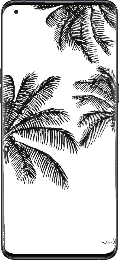 Силіконовий чехол Пальми1 для Oppo Find X5 Pro - 4634u-2603 изображение 