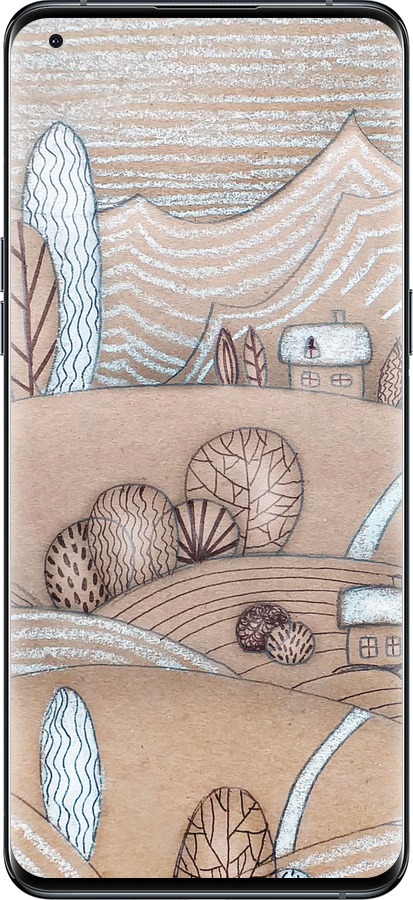 Силиконовый чехол Сказочные холмы для Oppo Find X5 Pro - 4749u-2603 изображение 