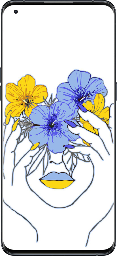 Силиконовый чехол Девушка v4 для Oppo Find X5 Pro - 5276u-2603 изображение 