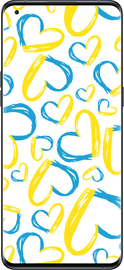 Силиконовый чехол Сердца UA для Oppo Find X5 Pro - 5292u-2603 изображение 