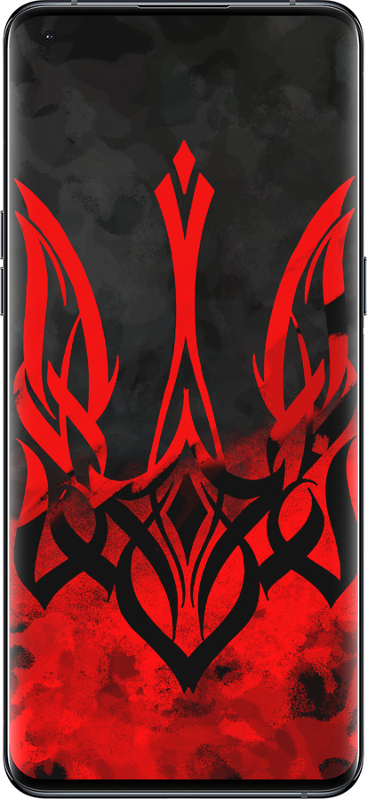 Силиконовый чехол Герб Украины v2 для Oppo Find X5 Pro - 5312u-2603 изображение 