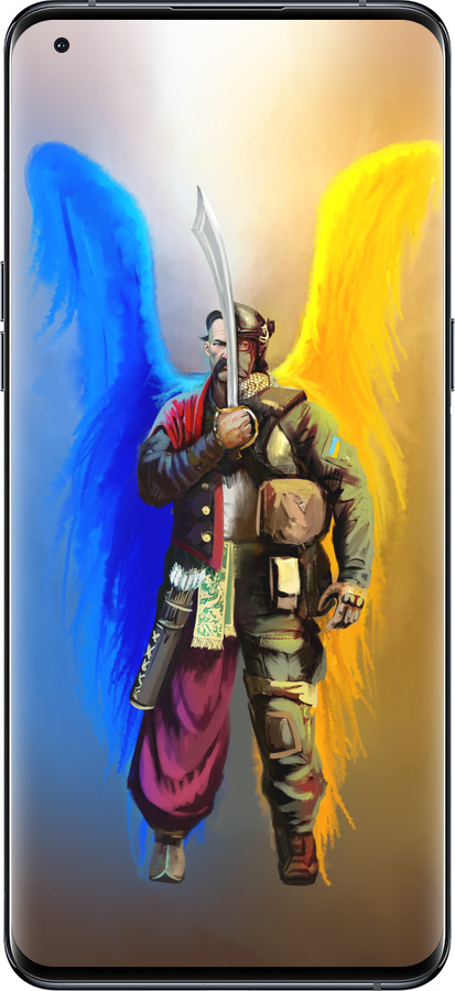 Силиконовый чехол Воин-Ангел для Oppo Find X5 Pro - 5317u-2603 изображение 