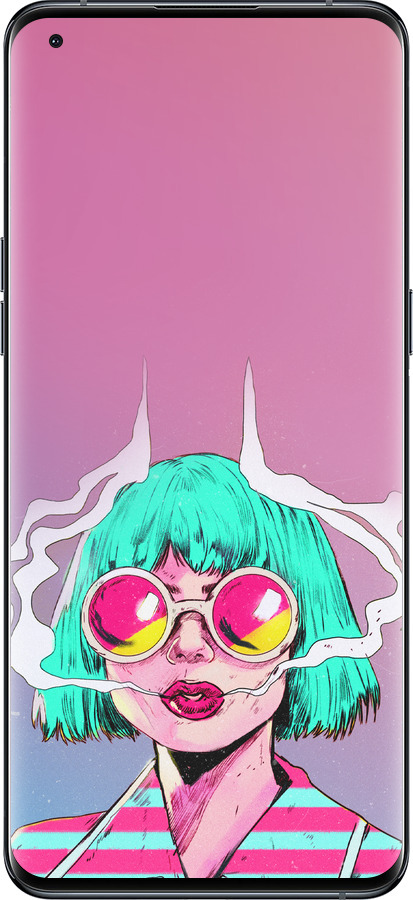 Силиконовый чехол Поп арт девушка для Oppo Find X5 Pro - 5378u-2603 изображение 